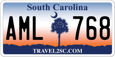 SC license plate AML768