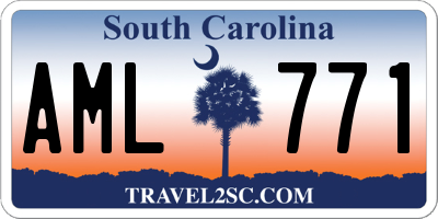 SC license plate AML771