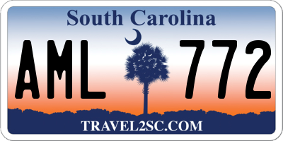 SC license plate AML772