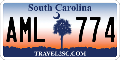 SC license plate AML774