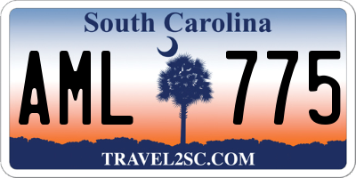 SC license plate AML775