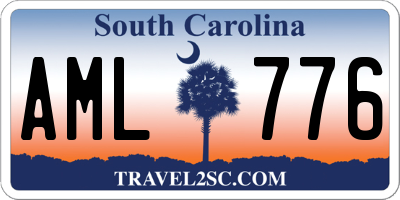 SC license plate AML776