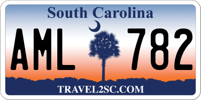 SC license plate AML782