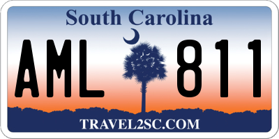 SC license plate AML811