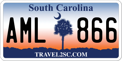 SC license plate AML866
