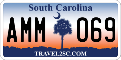 SC license plate AMM069
