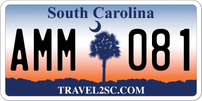 SC license plate AMM081