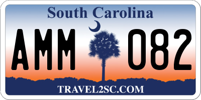 SC license plate AMM082
