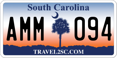 SC license plate AMM094