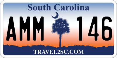 SC license plate AMM146