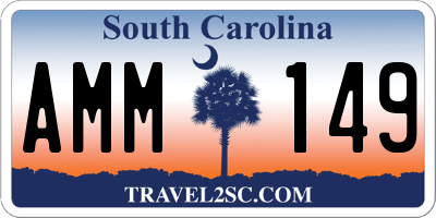 SC license plate AMM149