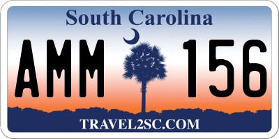 SC license plate AMM156