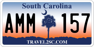 SC license plate AMM157