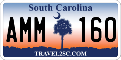 SC license plate AMM160