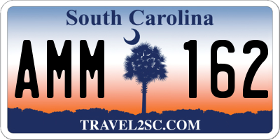 SC license plate AMM162