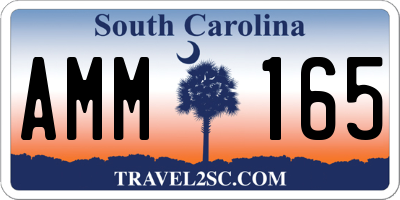 SC license plate AMM165