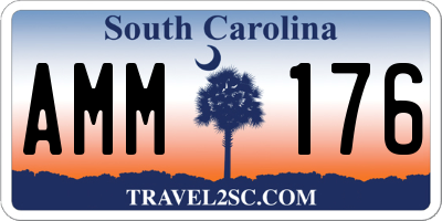 SC license plate AMM176