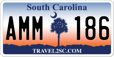 SC license plate AMM186