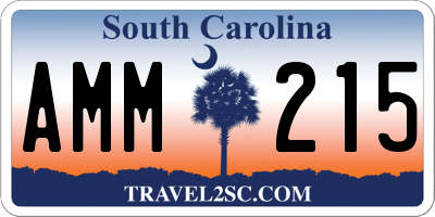 SC license plate AMM215