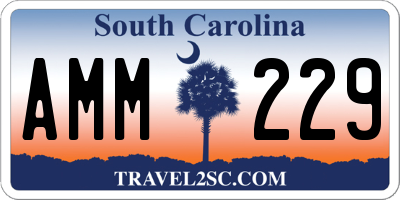 SC license plate AMM229