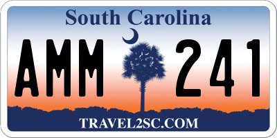 SC license plate AMM241