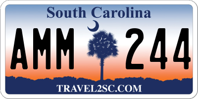 SC license plate AMM244