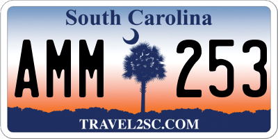SC license plate AMM253