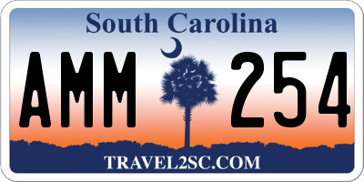 SC license plate AMM254