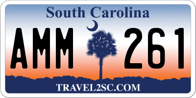 SC license plate AMM261