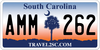SC license plate AMM262