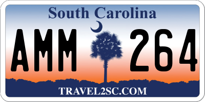 SC license plate AMM264