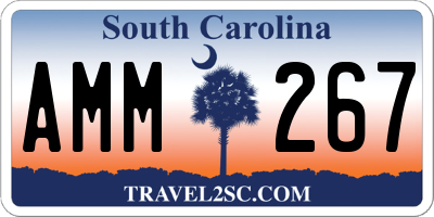 SC license plate AMM267