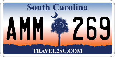 SC license plate AMM269