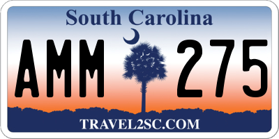 SC license plate AMM275