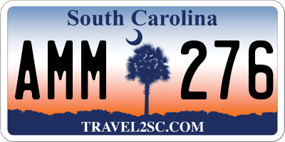 SC license plate AMM276