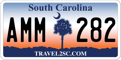 SC license plate AMM282