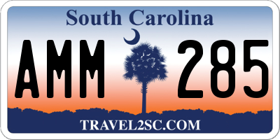 SC license plate AMM285