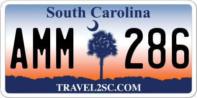 SC license plate AMM286