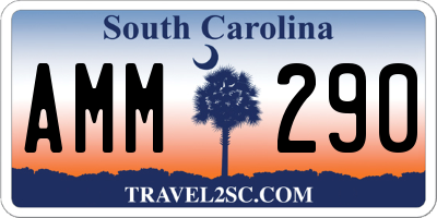SC license plate AMM290