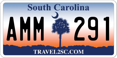 SC license plate AMM291