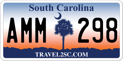 SC license plate AMM298