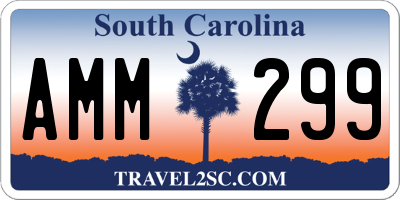 SC license plate AMM299