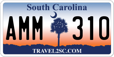 SC license plate AMM310
