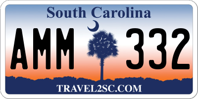 SC license plate AMM332