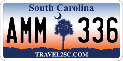 SC license plate AMM336