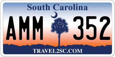SC license plate AMM352