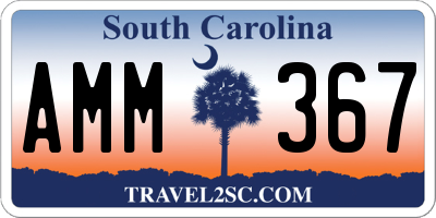 SC license plate AMM367