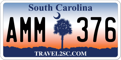 SC license plate AMM376