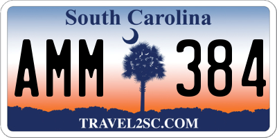 SC license plate AMM384