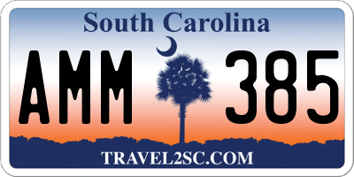 SC license plate AMM385